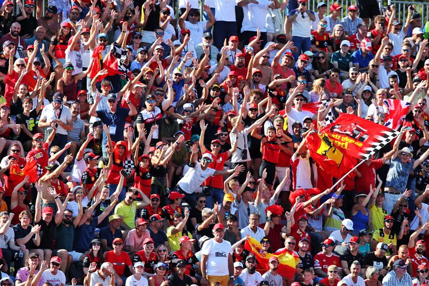 Ferrari grandstand fans